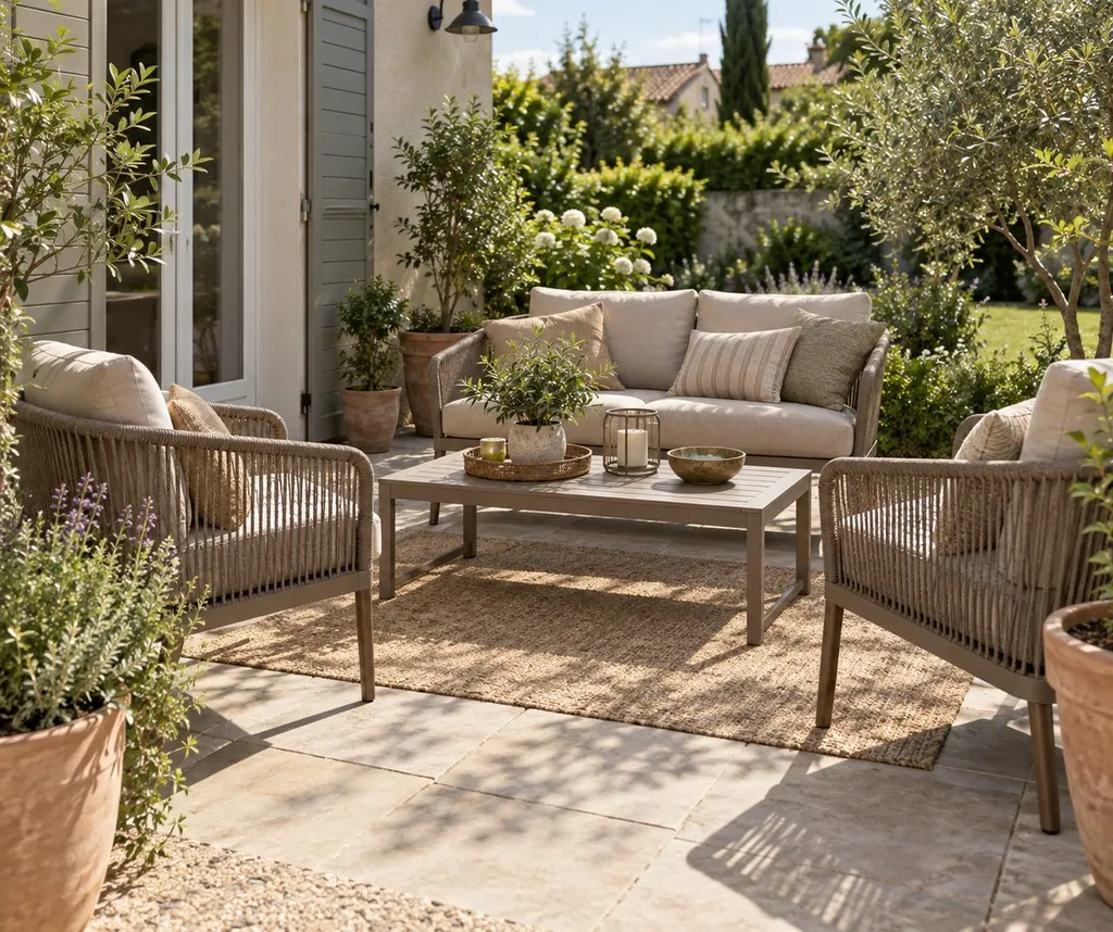 Salon de jardin 4 places pas cher : le bon budget sans sacrifier l’usage